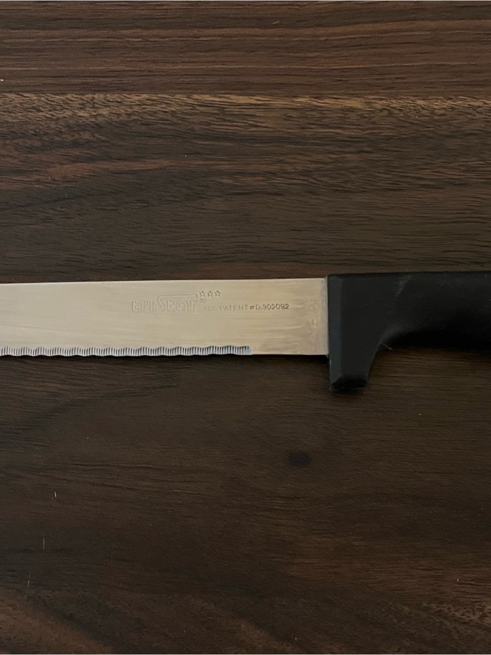 TriStar Kitchen Chef Knife Serrated 8" Stainless Steel Blade